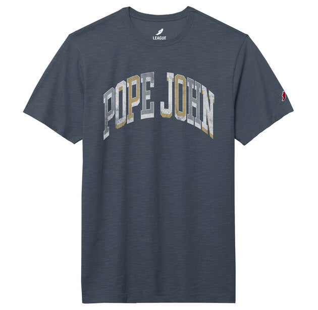 Short Sleeve Tee - Navy - League Cotton Slub Jersey Tee
