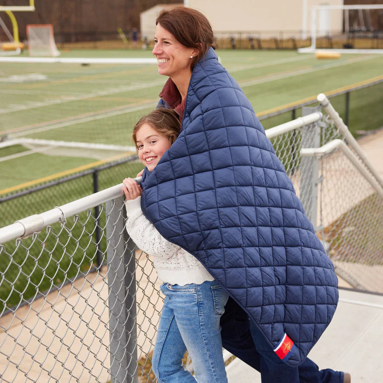 Blanket - Navy - Quilted Puffer Blanket - Pretty Rugged