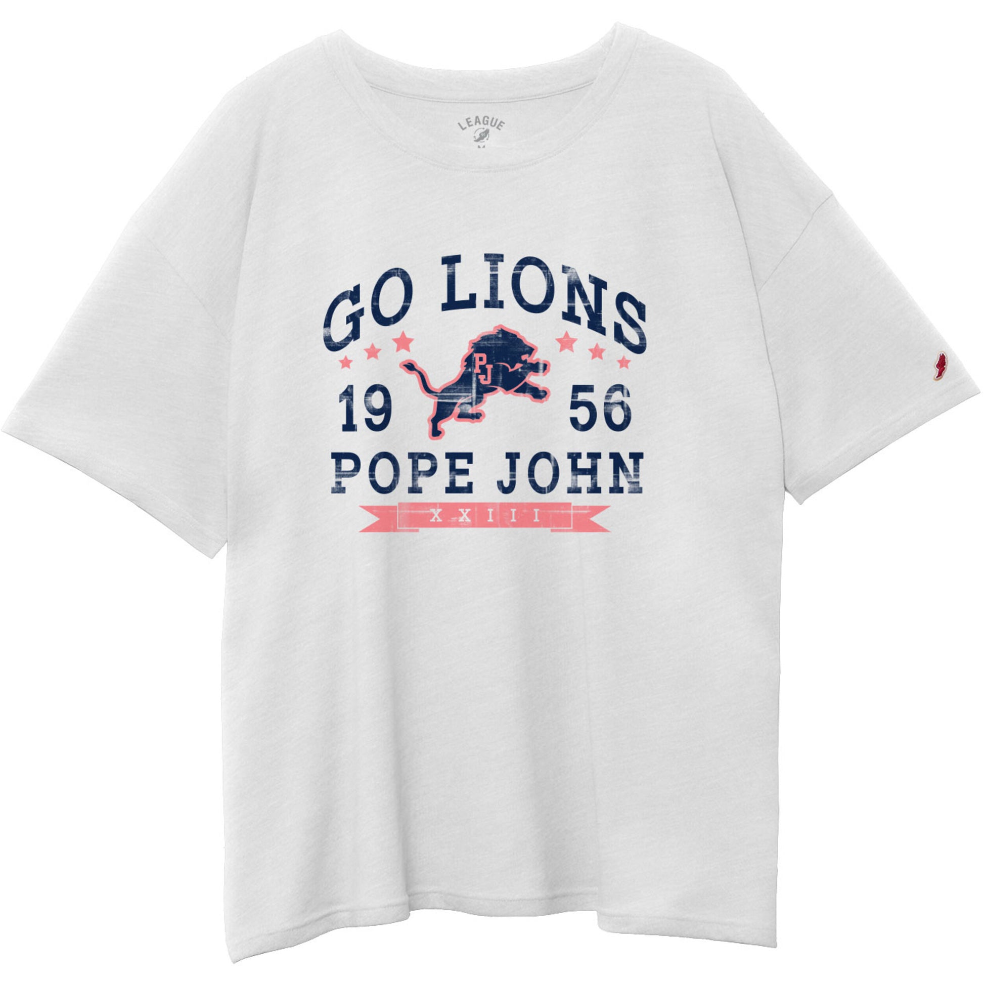 Women's Oversized Short Sleeve Tee - Canvas- League Intramural Collection - New Item