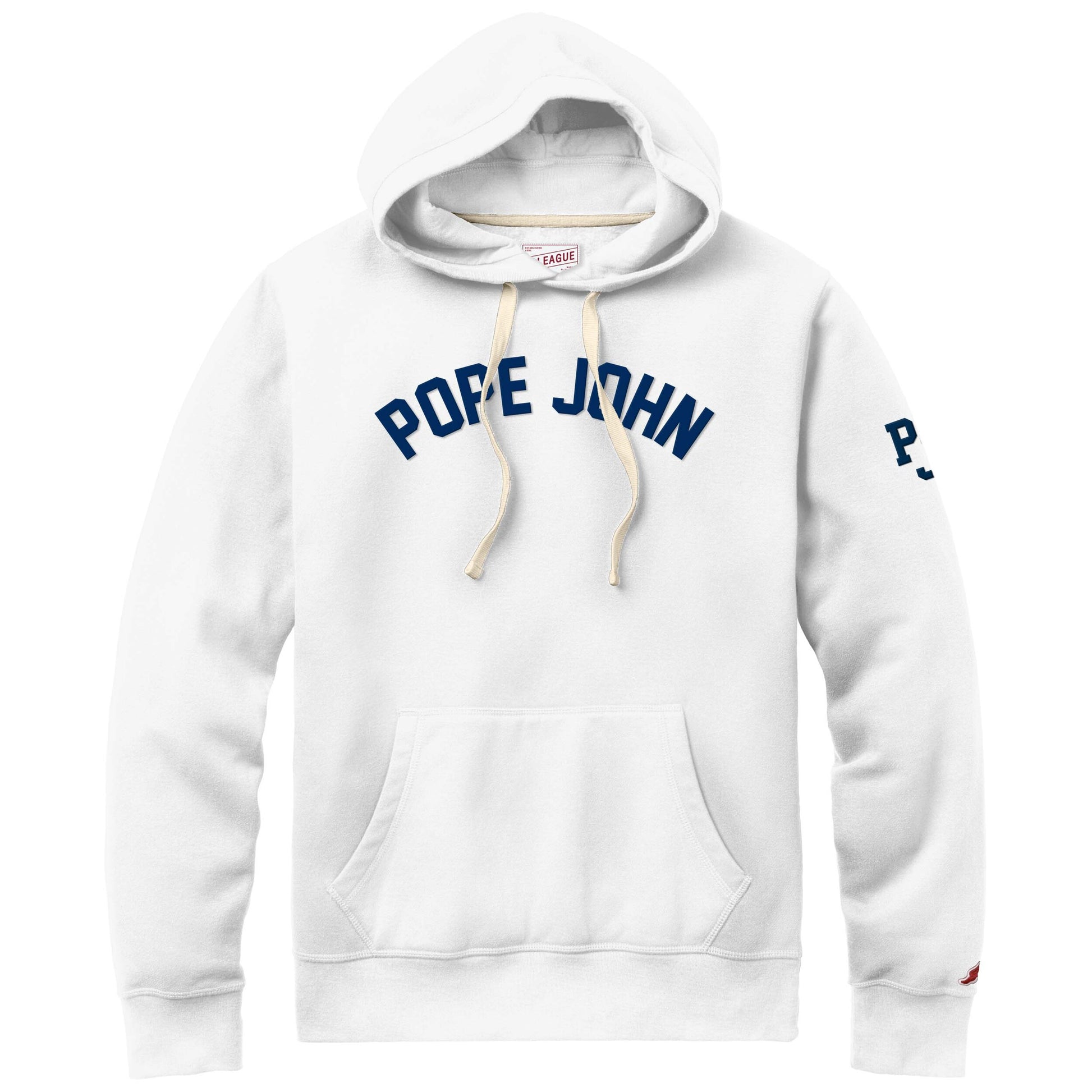Hooded Sweatshirt - White- League Stadium Collection