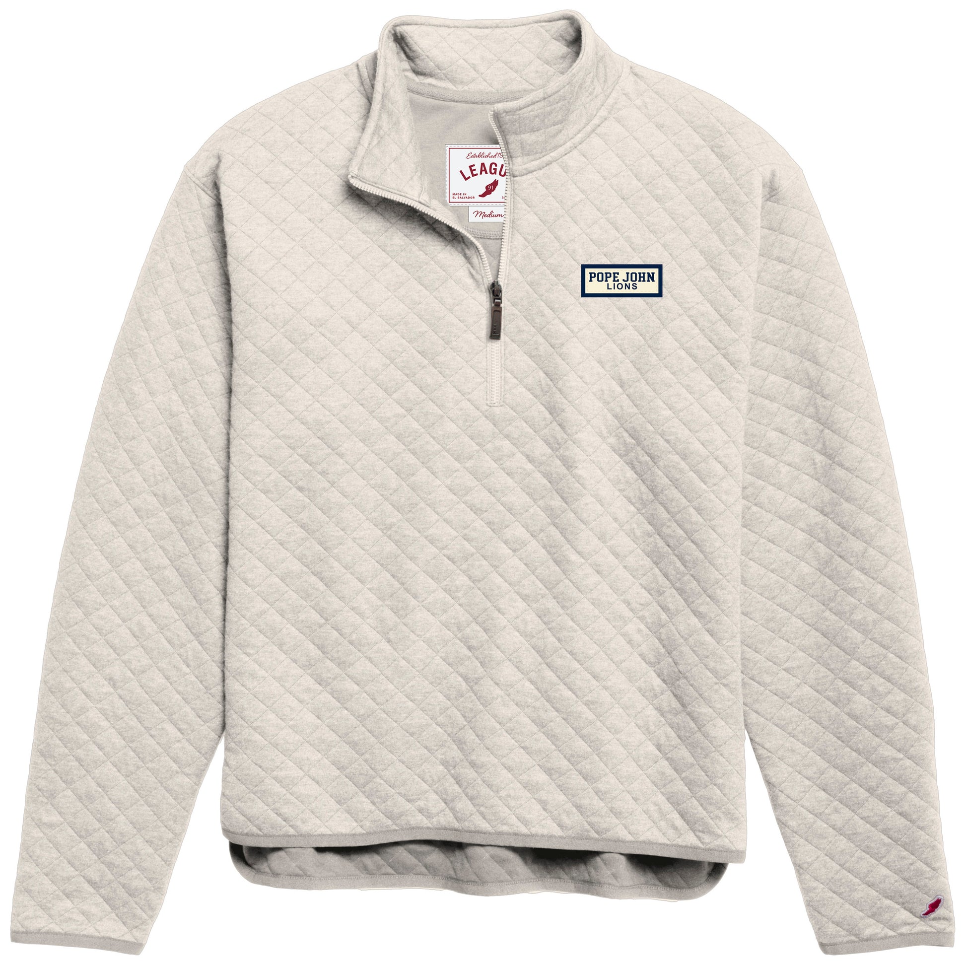 Women's 1/4 Zip Sweatshirt - Heather Dew- League Highland Collection