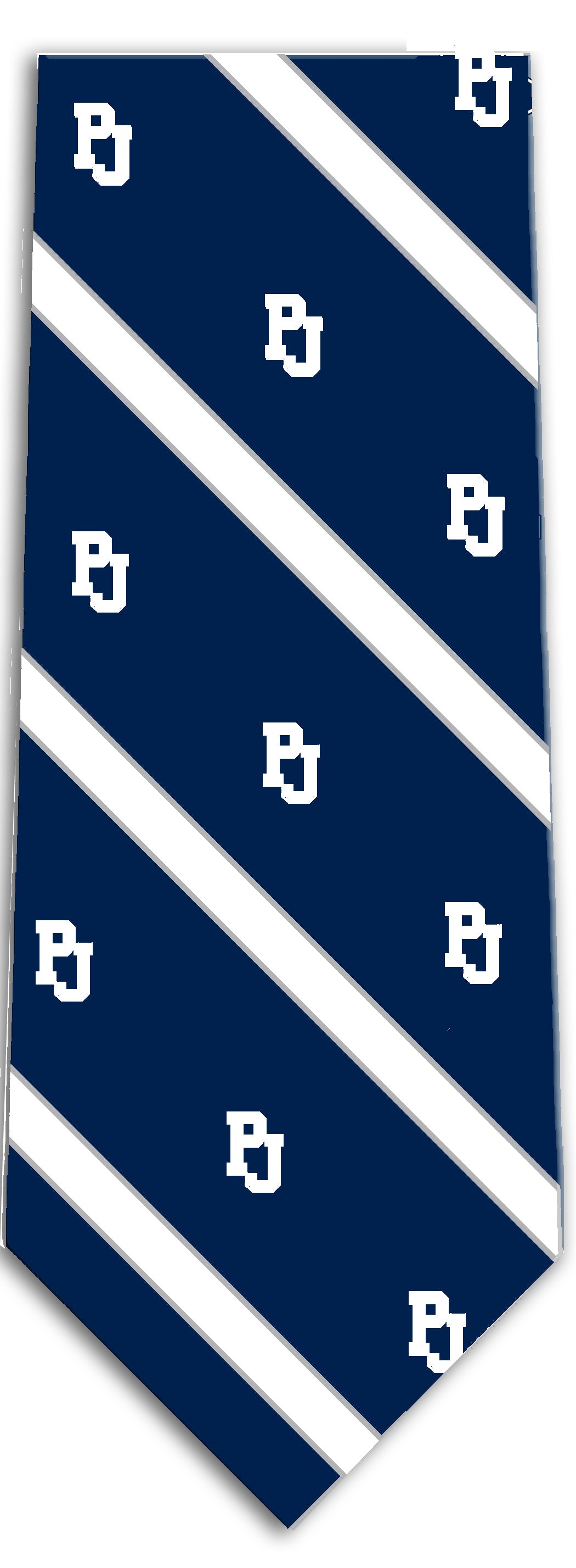 Uniform Silk Ties - Underclassmen - White PJ Stripes - 6 Bridges