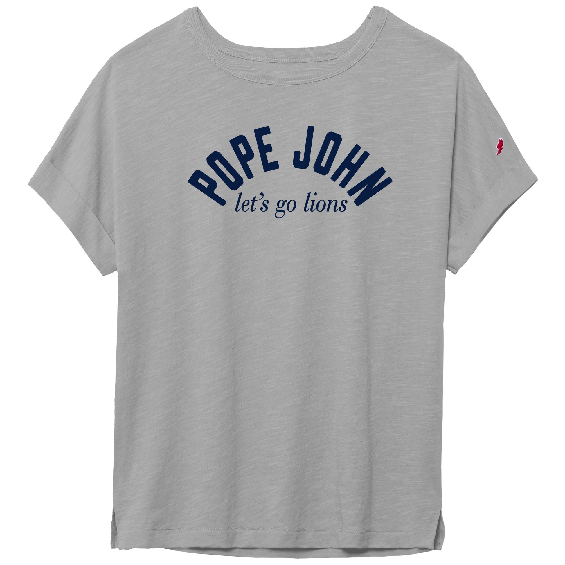 Women's Short Sleeve Tee - Gray - League Cotton Slub Jersey Tee