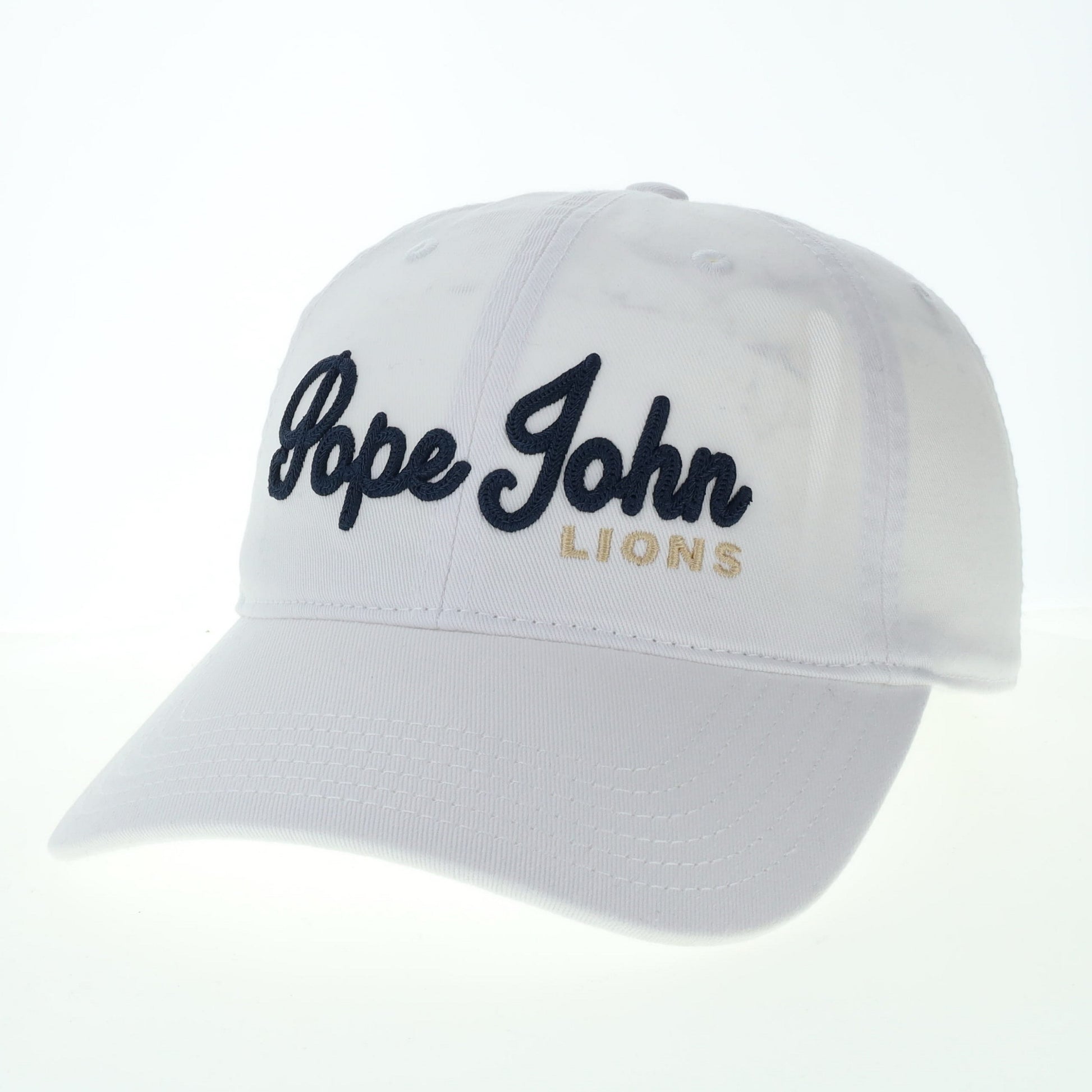Baseball Cap - White - Cotton Twill Unstructured - Legacy