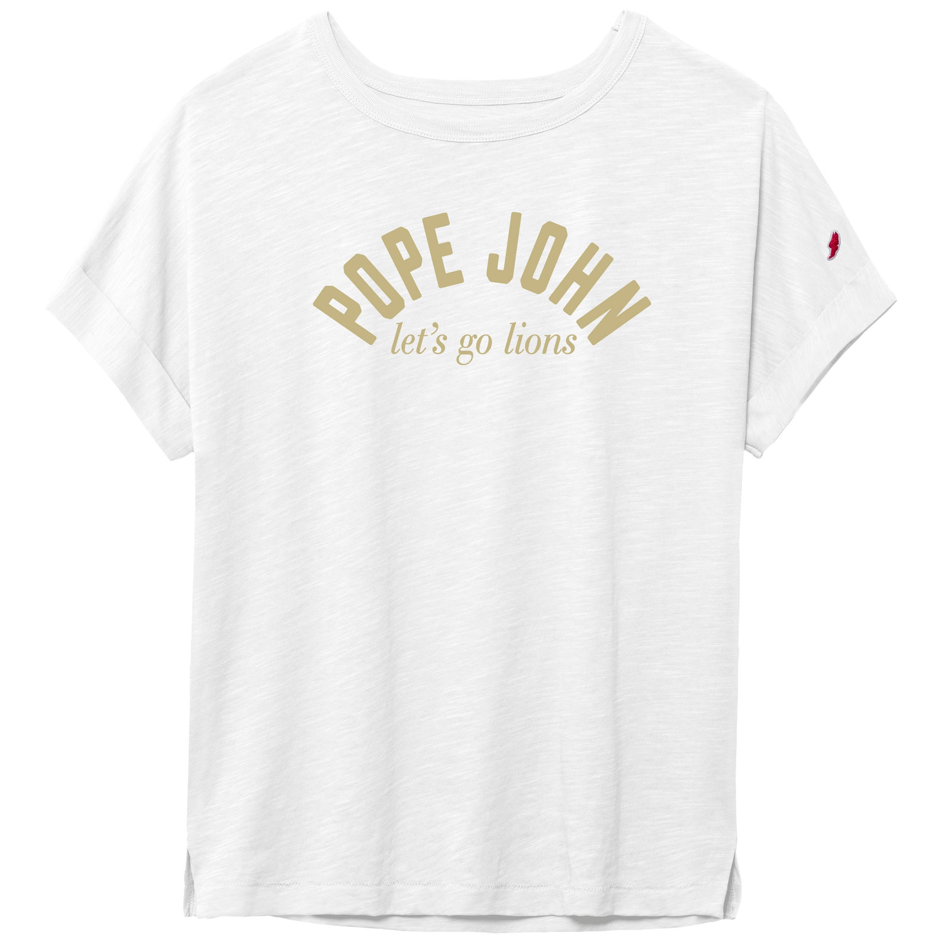 League Cotton Slub Jersey Tee - Washed Vintage White