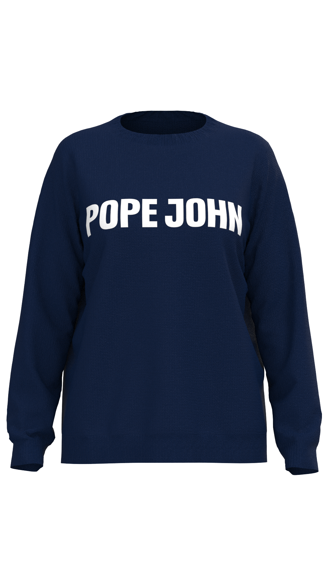 Ladies Classic Crew Sweater- Navy - Town Pride