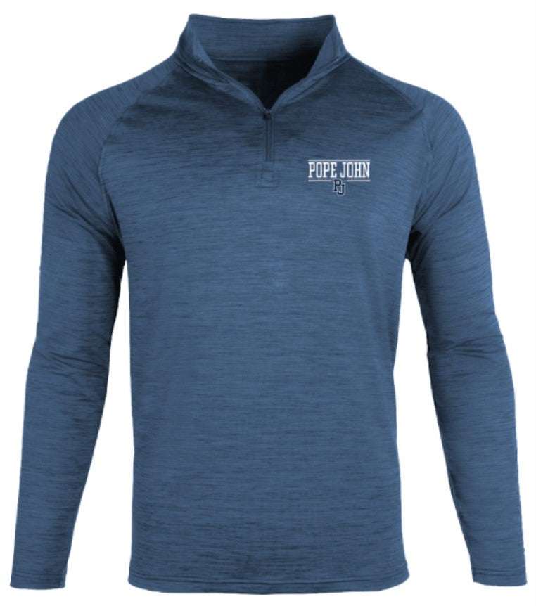 Men's 1/4 Zip Performance Pullover - Navy - ES Sports