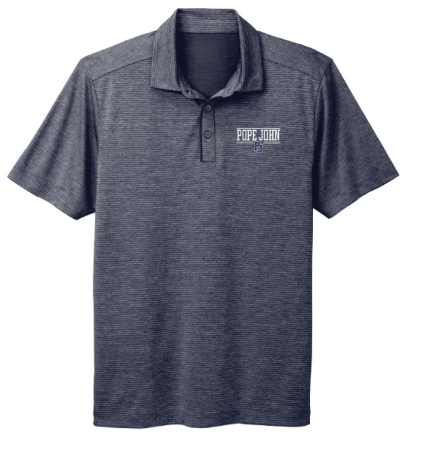 Men's Stripe Polo - Navy - ES Sports