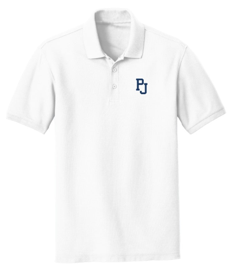 Youth Polo Short Sleeve Top - White - ES Sports