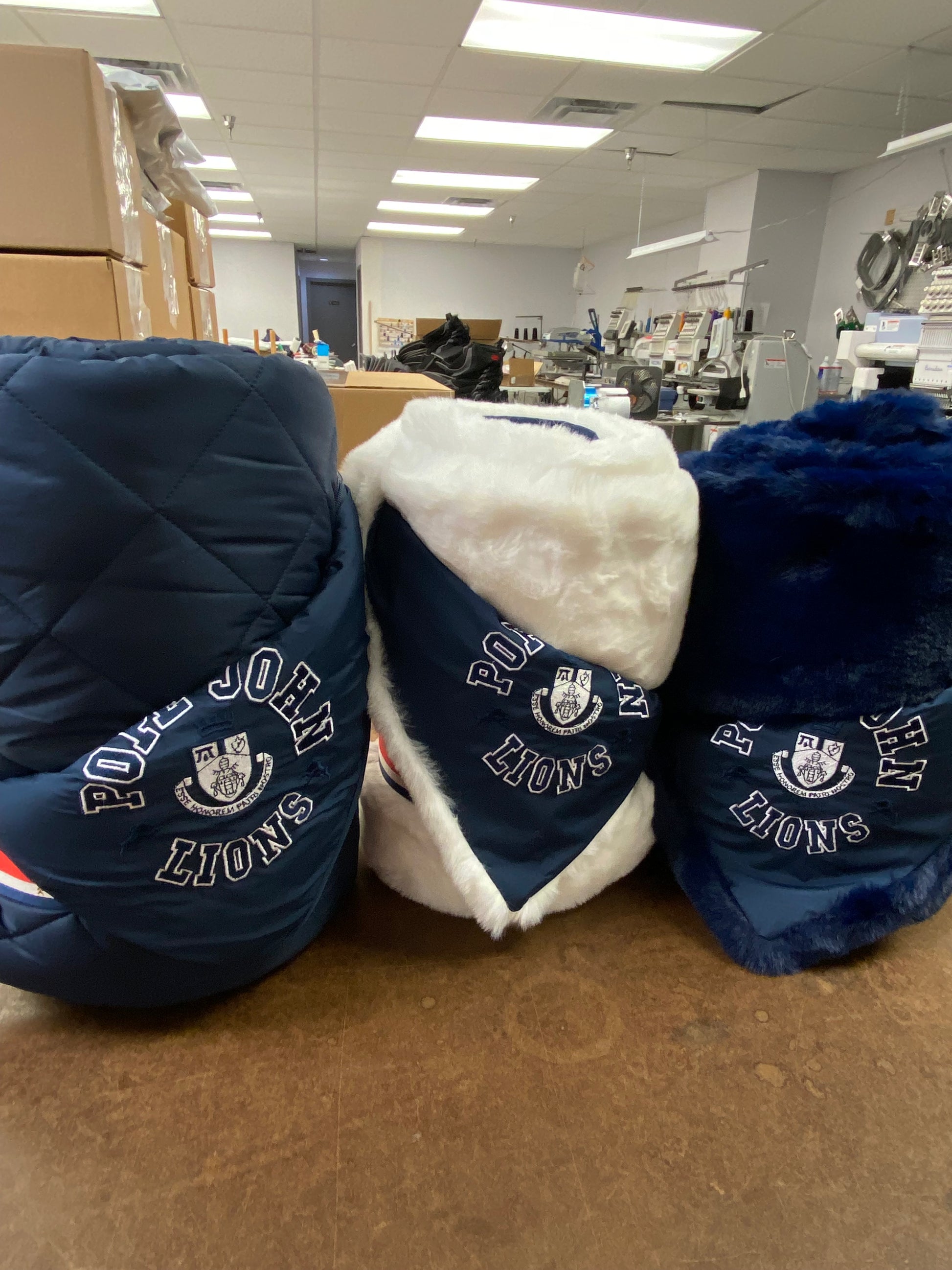 Blanket- Navy - Long Lap Faux Fur / Water Proof Blanket - Pretty Rugged
