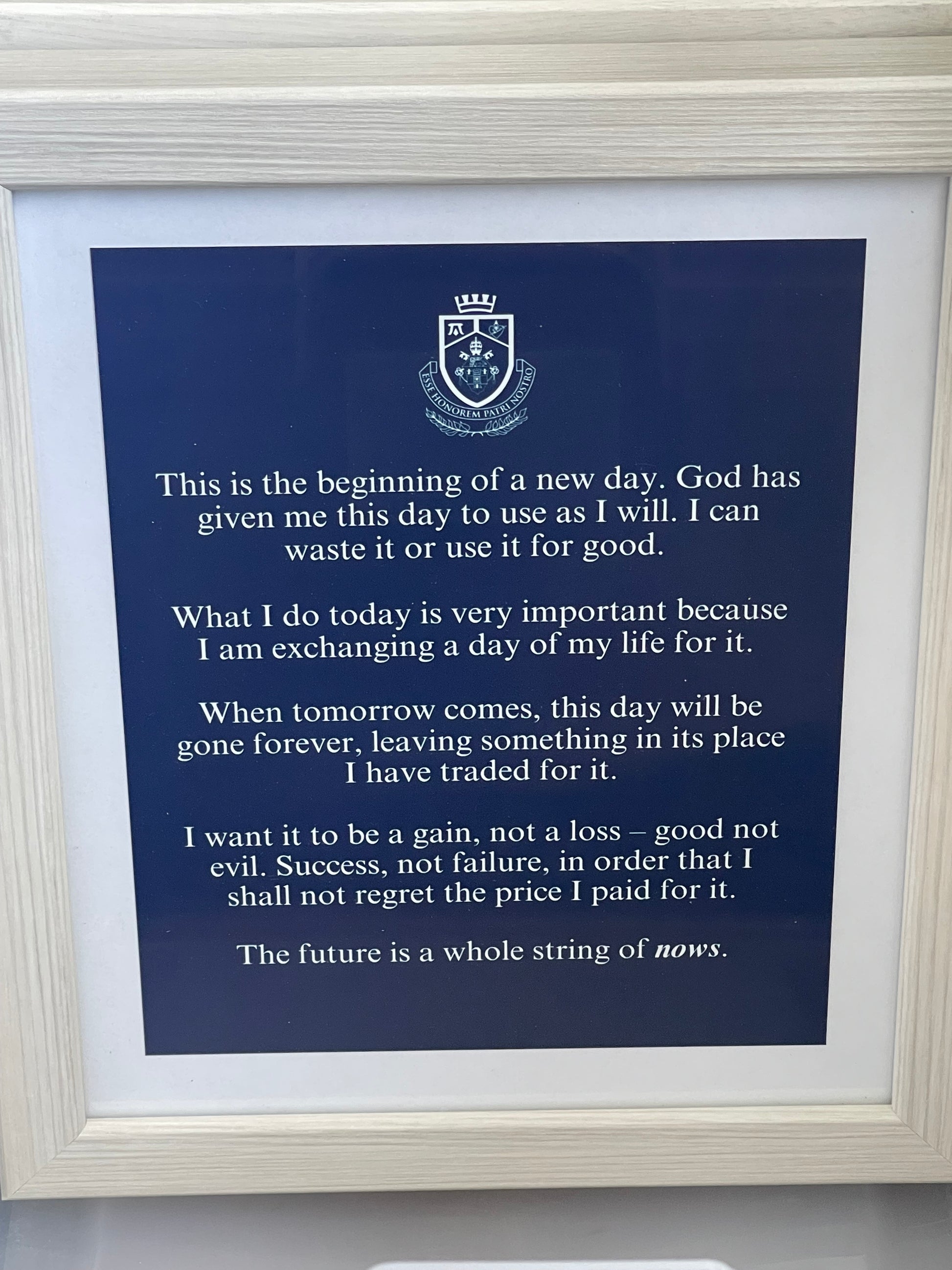 Pregame Framed Prayer Display