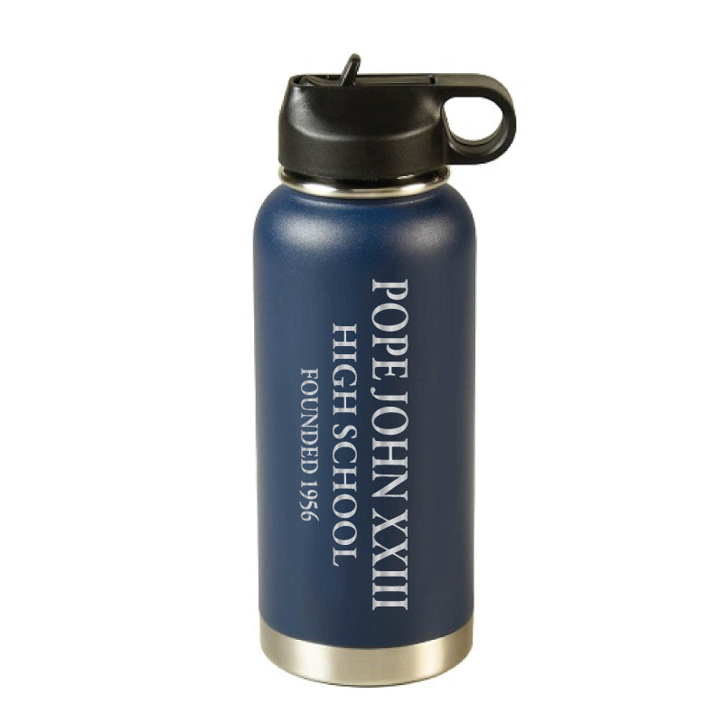 Water Bottle - Navy 32 Oz. - Stainless Steel - Laser Etched - RFSJ