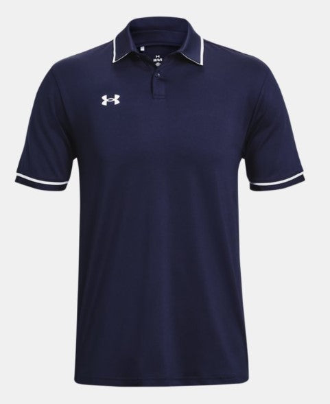 Men's Short Sleeve UPF 30 Polo - Navy - Under Armour -Tipped Polo