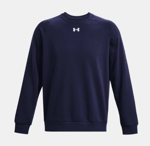 CLEARANCE -  Crew Sweatshirt - Navy - Under Armour - Rival Fleece Collection
