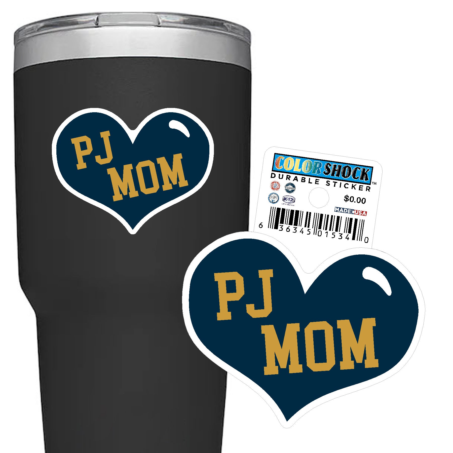 Durable Sticker - CDI - Heart PJ Mom