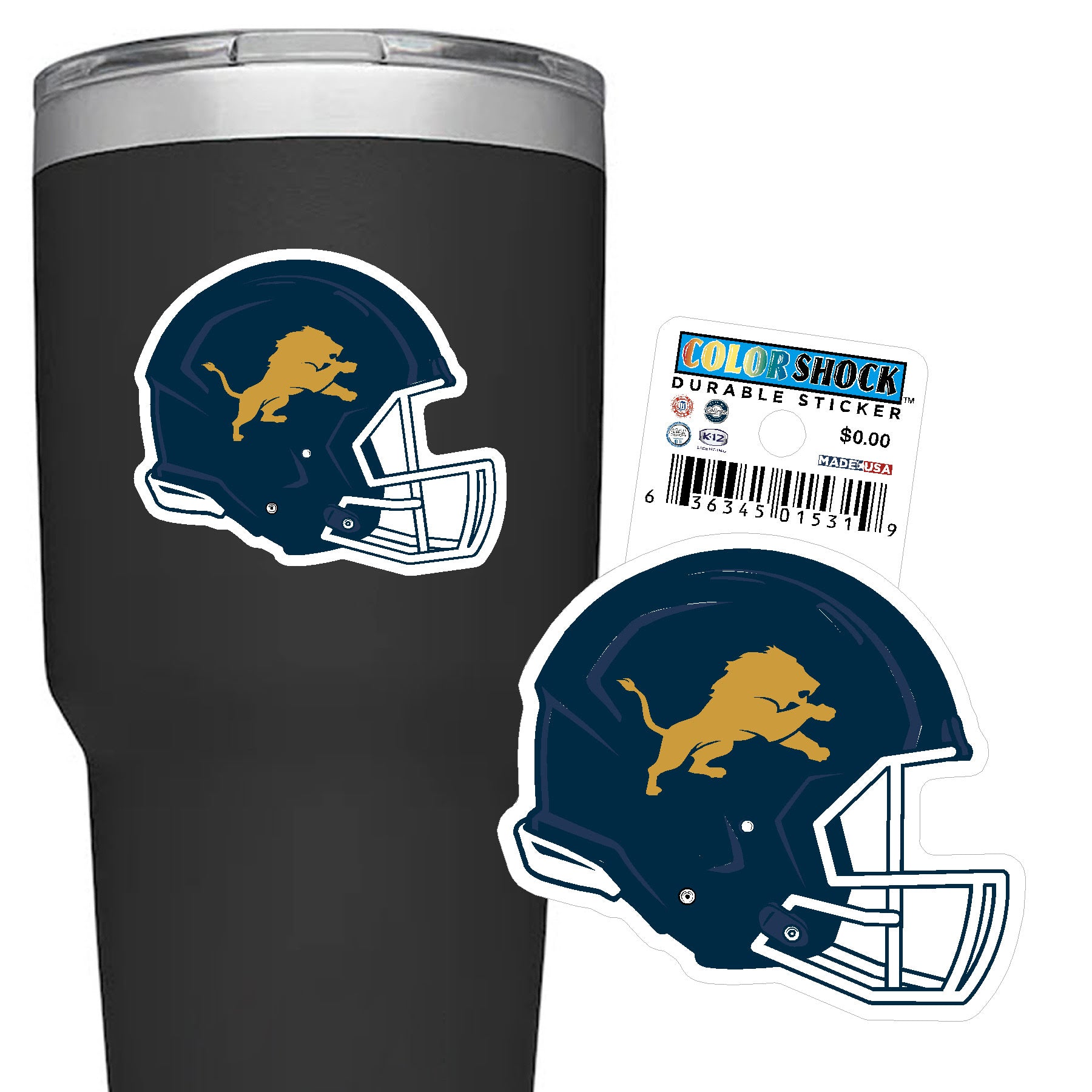 Durable Sticker - CDI - Football Helmet