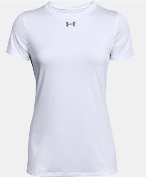 Women's Short Sleeve Performance Tee - White - Under Armour - Locker Performance Tee