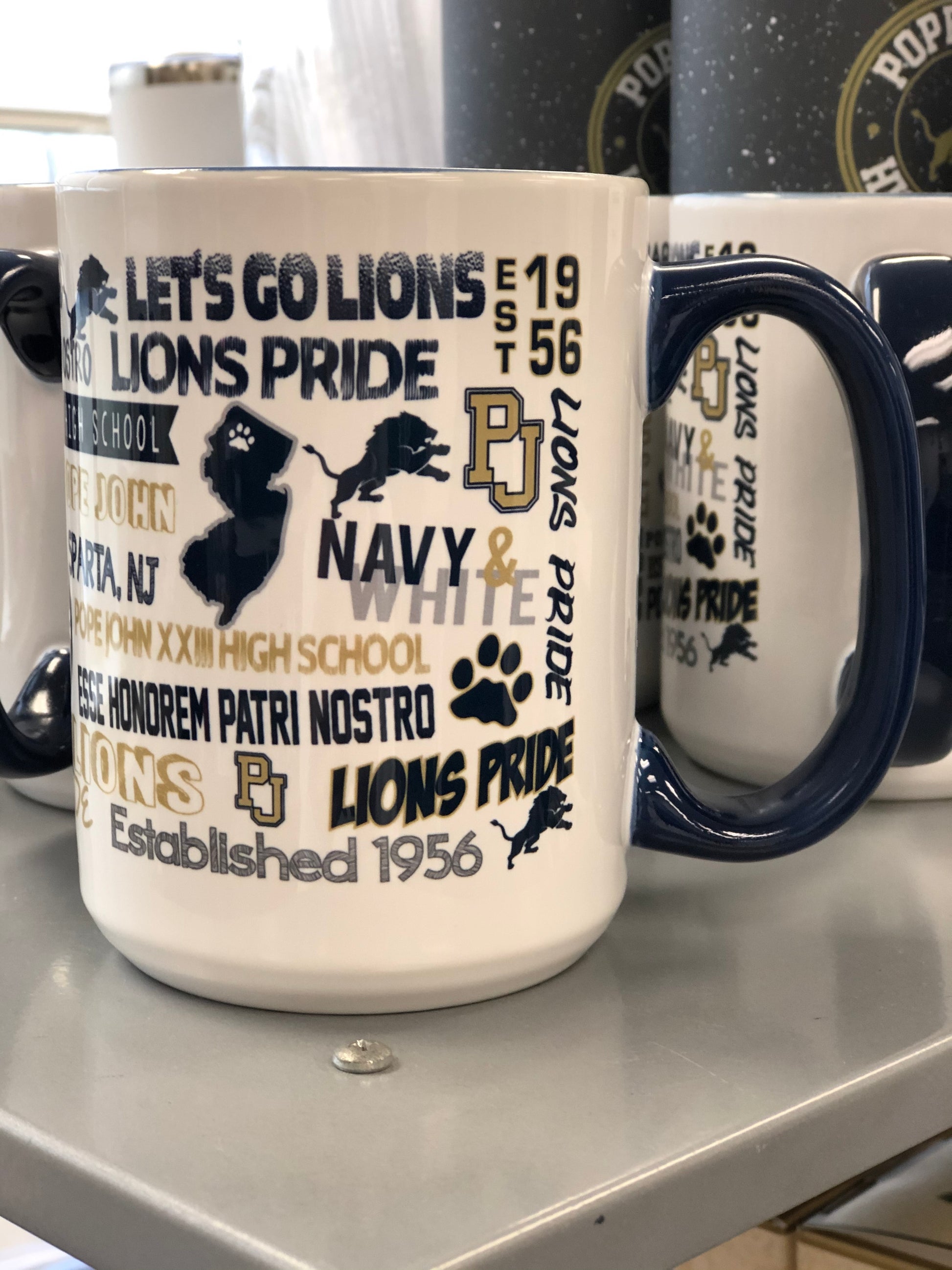 Ceramic Mug - White 15 Oz. - All Over Campus Mug - RFSJ