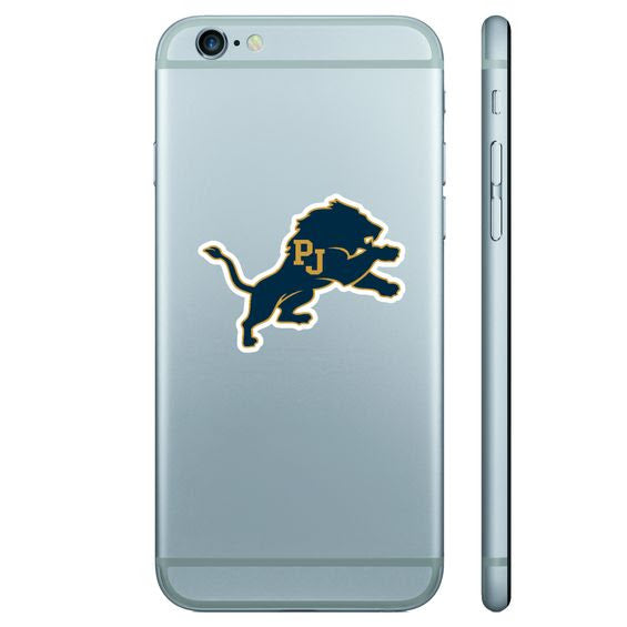 Mini Decals- Navy - 2 Pack of Leaping Lion Decals - Removeable & Reusable - CDI