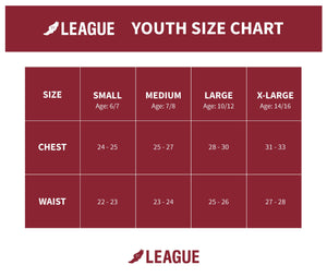 League Youth- Full Zip Hoodie Sweatshirt