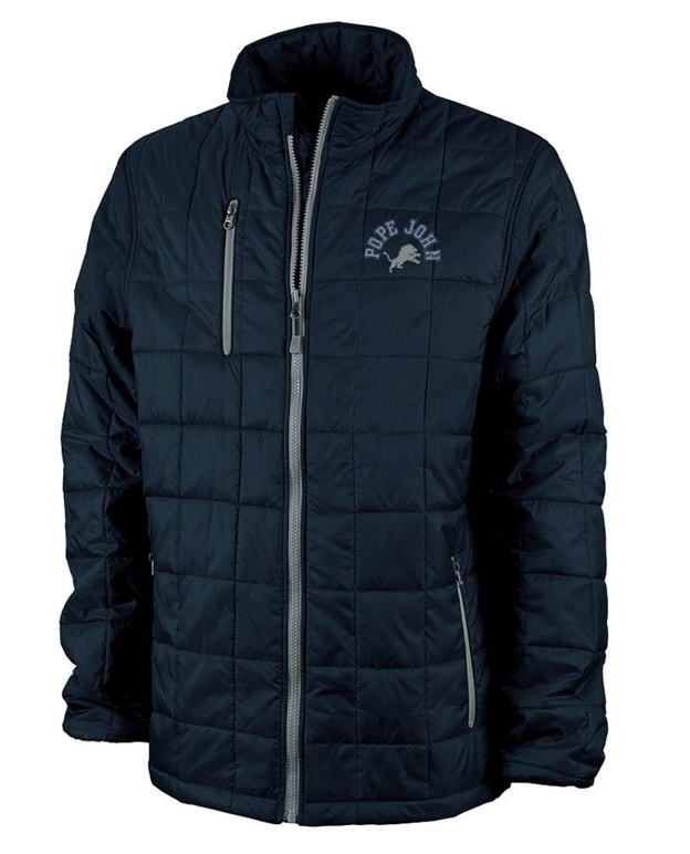 Men's Quilted Jacket - Navy - Charles River Collection - Lithium