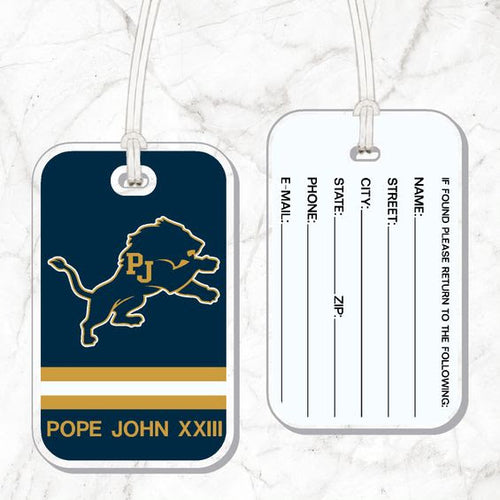 Acrylic Bag Tag - Navy and Gold - CDI