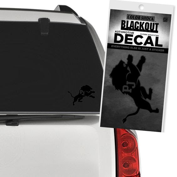 Decal - Car Decal Leaping Lion - Black Out Decal - CDI