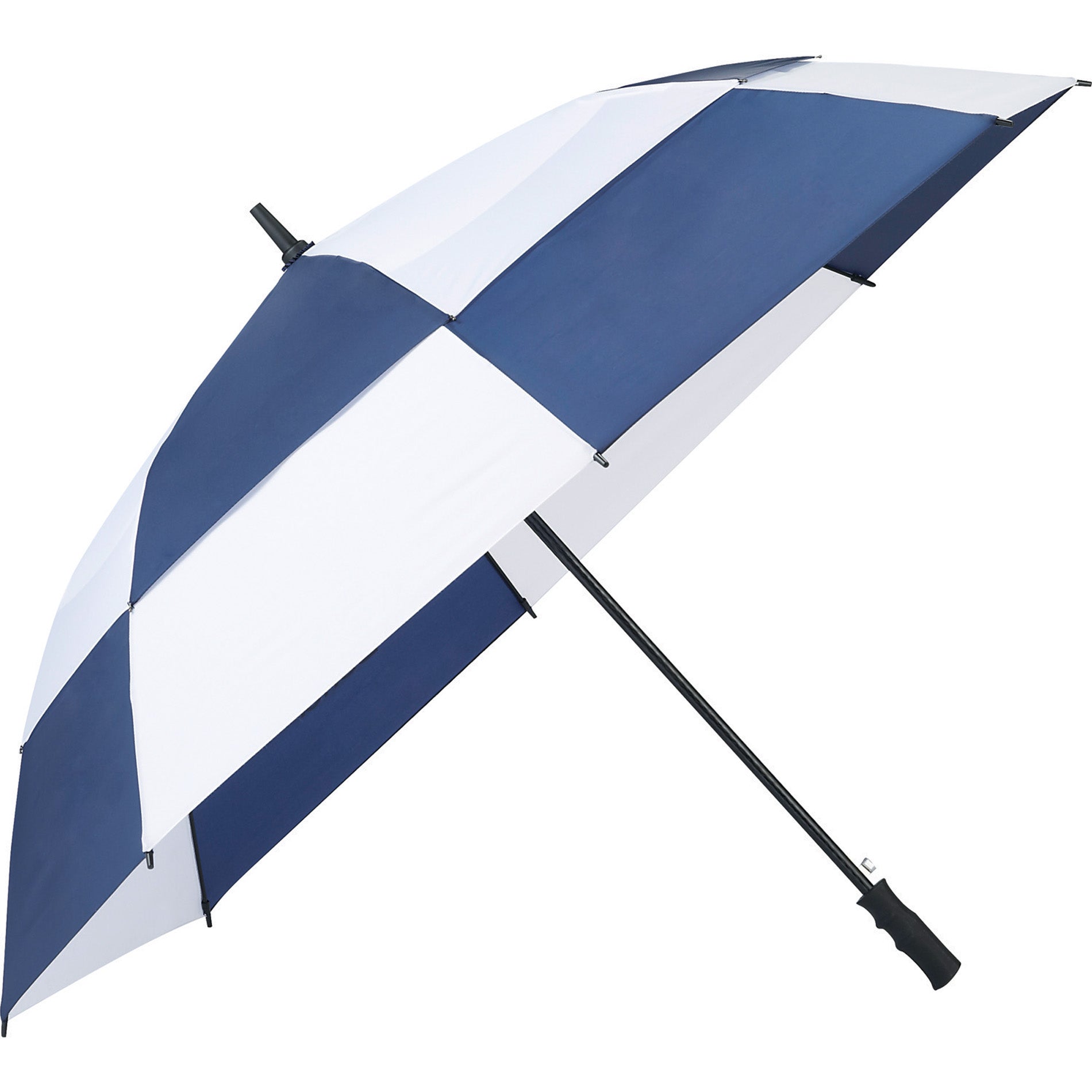 62" Golf Umbrella - Navy and White - Skylands Promotions